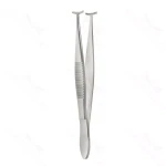 Green Tissue Forceps 1x2 Teeth 9.8 cm (3.9)
