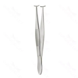 Green Tissue Forceps 1x2 Teeth 9.8 cm (3.9)