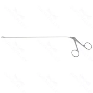 Pinzas de Cocodrilo Laringoscópicas Micro Jako 9 1/2" longitud de trabajo 235mm curvadas derecha mandíbulas dentadas mango de anillo – surgivalley (001211373)