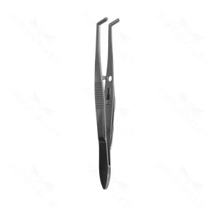 Jameson Tissue Forceps 1x2 Teeth Angled 9.8 cm (3.9) – surgivalley (002210174)