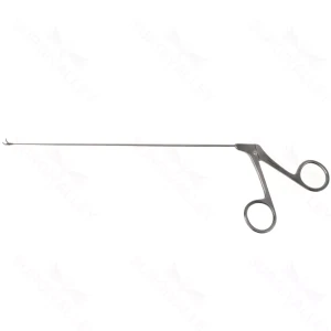 Pinzas de Agarre Micro Laríngeo Kleinsasser-Healy longitud de trabajo 200mm, muy delicadas curvadas derecha mordazas dentadas mango anillo – surgivalley (001211394)