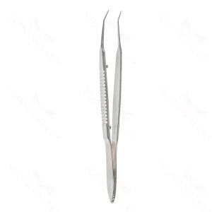 McPherson tying forceps 4 angled shafts 8.0mm tying platforms flat handle titanium – surgivalley (001211029)