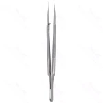 Pinzas de micro 8 mm mango redondo punta curva 7"
