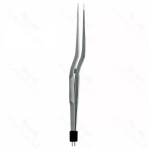 Rhoton-Type Bayonet Bipolar Forceps Ti round handle 8.5 1mm tip – surgivalley (130210070)