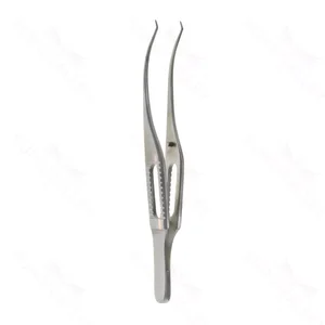 Pierse colibri corneal forceps 3 very delicate 0.11mm 1x1 Pierse-type teeth flat handle titanium – surgivalley (001210967)