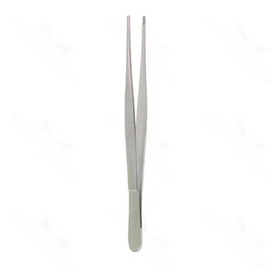 Brown side-grasping tissue forceps 6 straight 7x8 teeth flat handle – surgivalley (027210204)