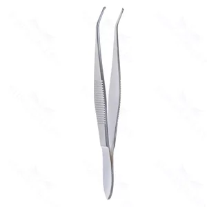 Troutman Tissue Forceps 1x2 Teeth Angled 10.8 cm (4.2) – surgivalley (003210042)