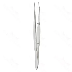 Barraquer cilia forceps 4 slightly angled smooth jaws flat 3-hole handle – surgivalley (003210044)