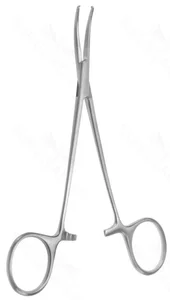 Vascular Tissue Forceps 1x2 Teeth Curved 14.0 cm (5.5)
