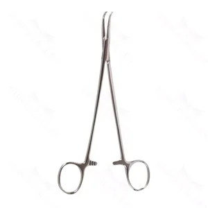Pinzas arteriales Bengolea de 8" con mandíbulas curvas dentadas y mango de anillo – surgivalley (001210432)