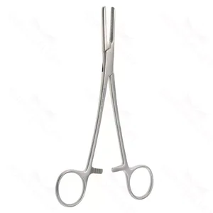Vorse-Rohr-Okklusionszange 7 1/4" gerade gezahnte Backen mit Schutz für 5/8"-Schläuche Ringgriff