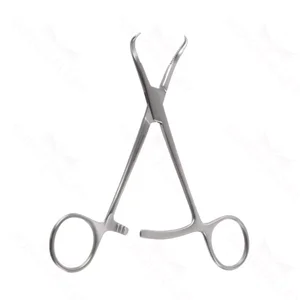 Pinzas de Reducción Ósea de 6" mandíbulas curvas, puntas afiladas mango de anillo con doble trinquete – surgivalley (001210587)