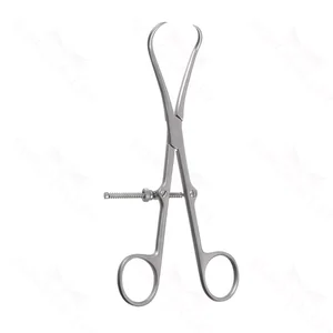 Pinza de reducción ósea 8" mordazas rectas mango anular con bloqueo rápido – surgivalley (001210594)