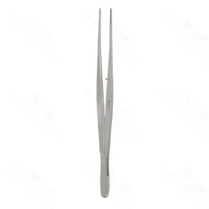 Semkin dressing forceps 6 curved serrated jaws flat handle – surgivalley (001210365)
