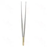 Surgical Tissue Forceps Straight 24.1 cm (9.5) TC (Gold Handle)
