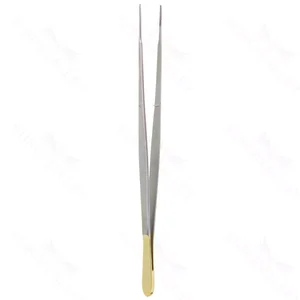 Gerald tissue forceps 7 delicate straight 1x2 teeth flat handle – surgivalley (027210261)