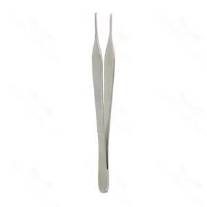Adson-Gewebefasszange 6" extra fein, gerade, 1x2 Zähne, flacher Griff