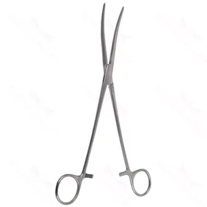 Sarot artery forceps 13 slightly curved, horizontal serrated jaws ring handle – surgivalley (001210761)