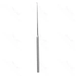 R-Style nerve hook 7 1/2 angled 90° small blunt tip round handle titanium