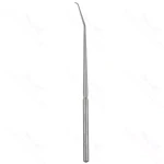 Dandy nerve hook 9 angled left shaft angled 90° blunt tip round handle