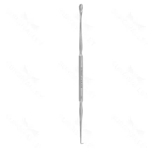Instrumento de gancho y cuchara auricular Gross para procedimientos de cirugía general – surgivalley (005210211)