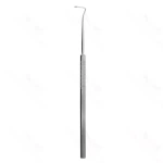 Jameson muscle hook 5 1/8 small 6.0mm flattened end 1.5mm bulbous tip flat handle