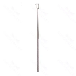 Joseph skin hook 6 1/4 2 sharp prongs 10.0mm spread round handle ebonized finish for reduced glare – surgivalley (156210025)