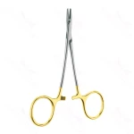 Derf Needle Holder Straight 12.0 cm (4.7) TC (Gold Handle)