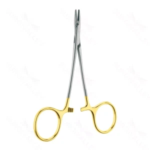 Derf Needle Holder Straight 12.0 cm (4.7) TC (Gold Handle) – surgivalley (003210091)