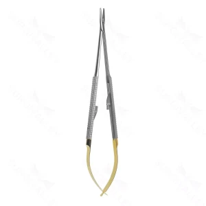 7 1/4" Jacobson Golden Grip 微型持针器带锁 – surgivalley (003210134)
