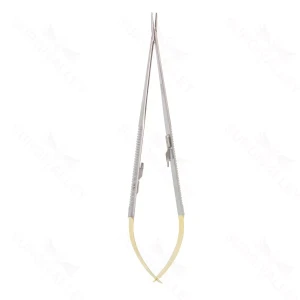 Castroviejo Needle Holder Straight 21.6 cm (8.5) TC (Gold Handle) – surgivalley (003210113)