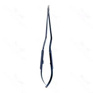 8.75 inch Titanium Micro Needle Holder Bayonet Curved Locking – surgivalley (003210335)