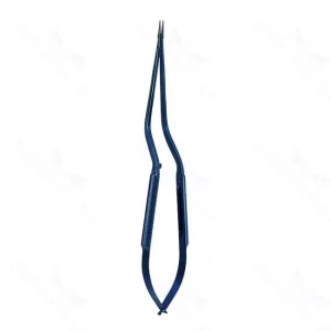 8.75 Titanium Rhoton Micro Needle Holder Bayonet curved jaw – surgivalley (130210083)