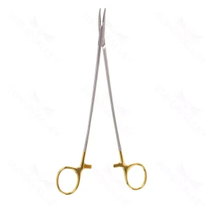 9" Crile-wood nåleholder buet Golden Grip – surgivalley (004210436)