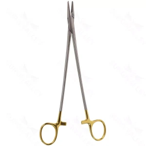 Mayo-Hegar needle holder 9 straight serrated jaws ring handle – surgivalley (002210204)