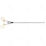 Flushable TC Needle Holder Curved Left for General Surgery Suturing