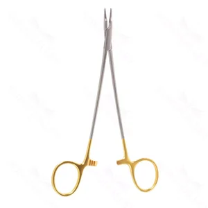 7" Ryder nåleholder med gyldent greb, 1mm kæber – surgivalley (003210148)