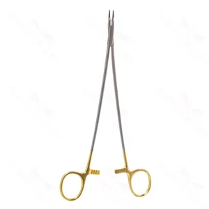 9" Ryder nåleholder med gyldent greb, 1mm kæber – surgivalley (003210151)