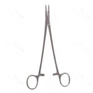 Mayo-Hegar needle holder 8 delicate straight serrated TC jaws gold ring handle – surgivalley (002210196)