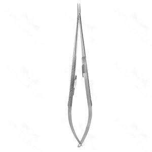 Jacobson needle holder 7 straight, cross-serrated jaws round handle with lock – surgivalley (003210195)