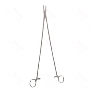Mayo-Hegar needle holder 5 straight serrated TC jaws gold ring handle – surgivalley (002210198)