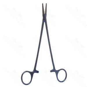 Mayo-Hegar needle holder 12 straight serrated TC jaws gold ring handle – surgivalley (002210211)