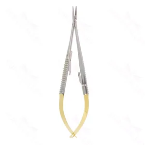 Castroviejo Needle Holder Straight 18.4 cm (7.2) TC (Gold Handle) – surgivalley (003210104)