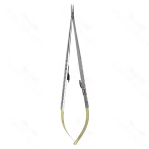 Castroviejo Needle Holder Straight 14.0 cm (5.5) TC (Gold Handle) – surgivalley (003210106)