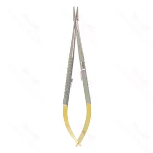 Castroviejo Needle Holder Straight 20.9 cm (8.2) TC (Gold Handle) – surgivalley (003210115)
