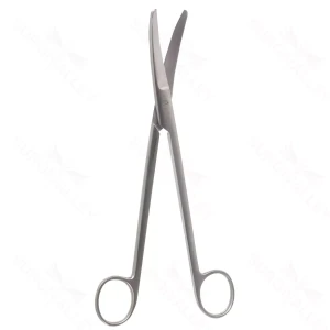 Tijeras quirúrgicas Sims de 8" con hojas curvas, puntas romas y mango de anillas – surgivalley (002211191)