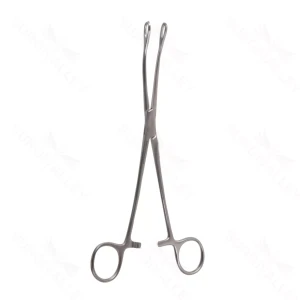 Laufe uterine polyp forceps 8 curved serrated fenestrated jaws ring handle – surgivalley (001090042)