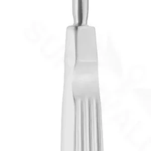 Maltz cartilage knife 6 5/8 angled 10.0mm wide blade with guard flat handle – surgivalley (006120106)