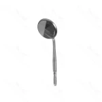 Mouth mirror 2 1/2 size 3 3/4diamater, front surface, screw-in head only for use with handle 44-402 or 44-403