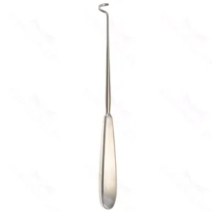 Deschamps ligature carrier 9 for right hand, steep blunt flat handle – surgivalley (999210176)